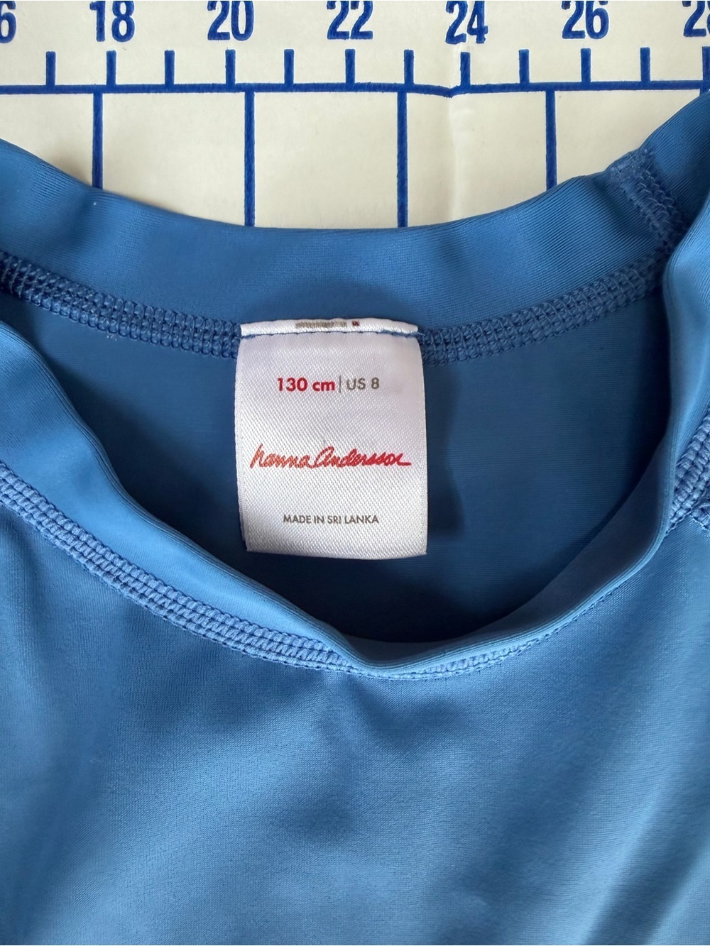 Hanna Andersson Light Blue Long Sleeve Swim Top - Picture 2 of 3